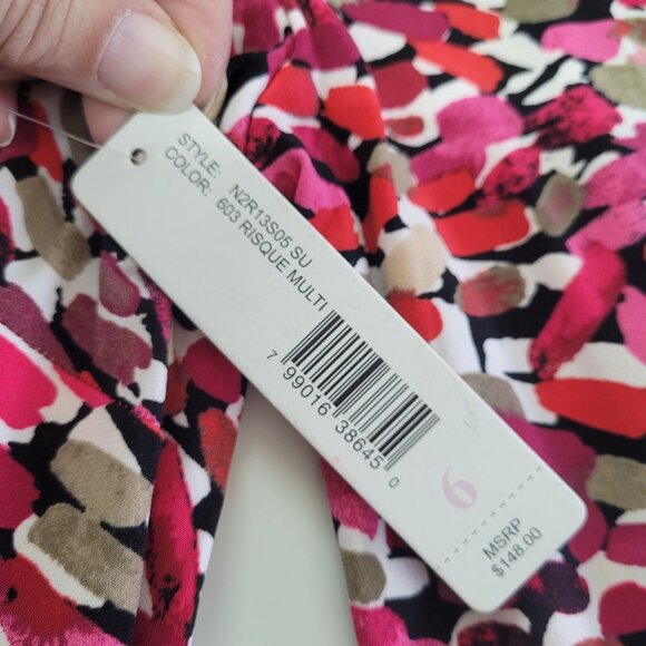 Laundry By Design Dress Womens 6 Sheath Ruched Split‎ Sleeve N2R3505SU - Picture 11 of 15